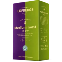 Lofbergs Medium Roast vidēja grauzdējuma malta kafija 500g | Multum