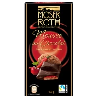 Moser Roth rūgtā šokolāde ar šokolādes krēma, skābo ķiršu un čili pildījumu 150g | Multum