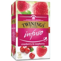 Twinings Infuso Cranberry Raspberry tēja 20gab | Multum