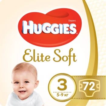 Huggies Elite Soft autiņbiksītes #3 5-9kg, 72gb | Multum