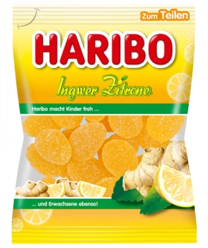 Haribo Ingwer Zitrone želejkonfektes 175g | Multum