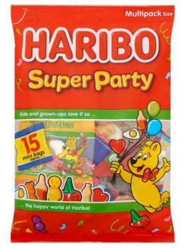 Želejas konfektes Haribo Super Party x15 Mini Bags 375g | Multum