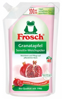 Frosch Granatapfel Sensitive veļas mīkstinātājs  ar granātābolu aromātu x40 1L | Multum