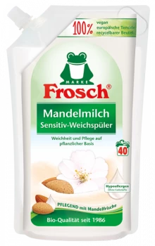 Frosch Mandelmilch Sensitive veļas mīkstinātājs ar mandeļu piena aromātu x40 1L | Multum