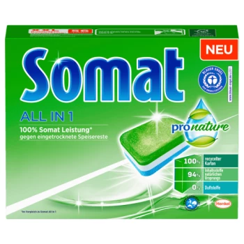 Somat All in 1 Pro nature Tabletes trauku mazgājamai mašīnai x60 960g | Multum