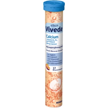 Elkos Vivede Calcium šķīstošas tabletes ar kalciju x17 102g | Multum