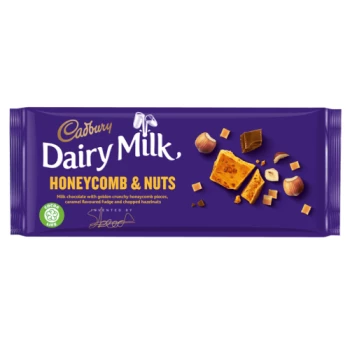 Cadbury Dairy Milk medus un riekstu šokolāde 105g | Multum