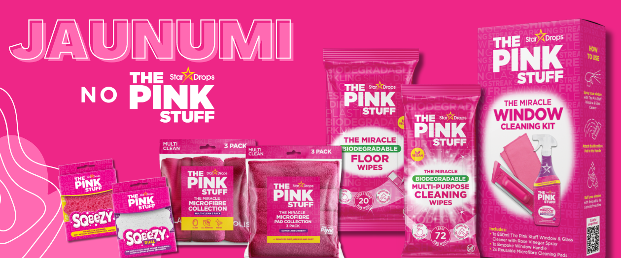 The Pink Stuff tīrīšanas līdzekļi, multum, sadzīves ķīmija, preces mājai, atlaides, akcijas