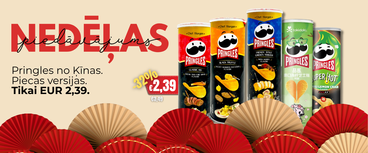 MULTUM, Pringles, čipsi, atlaides, akcijas