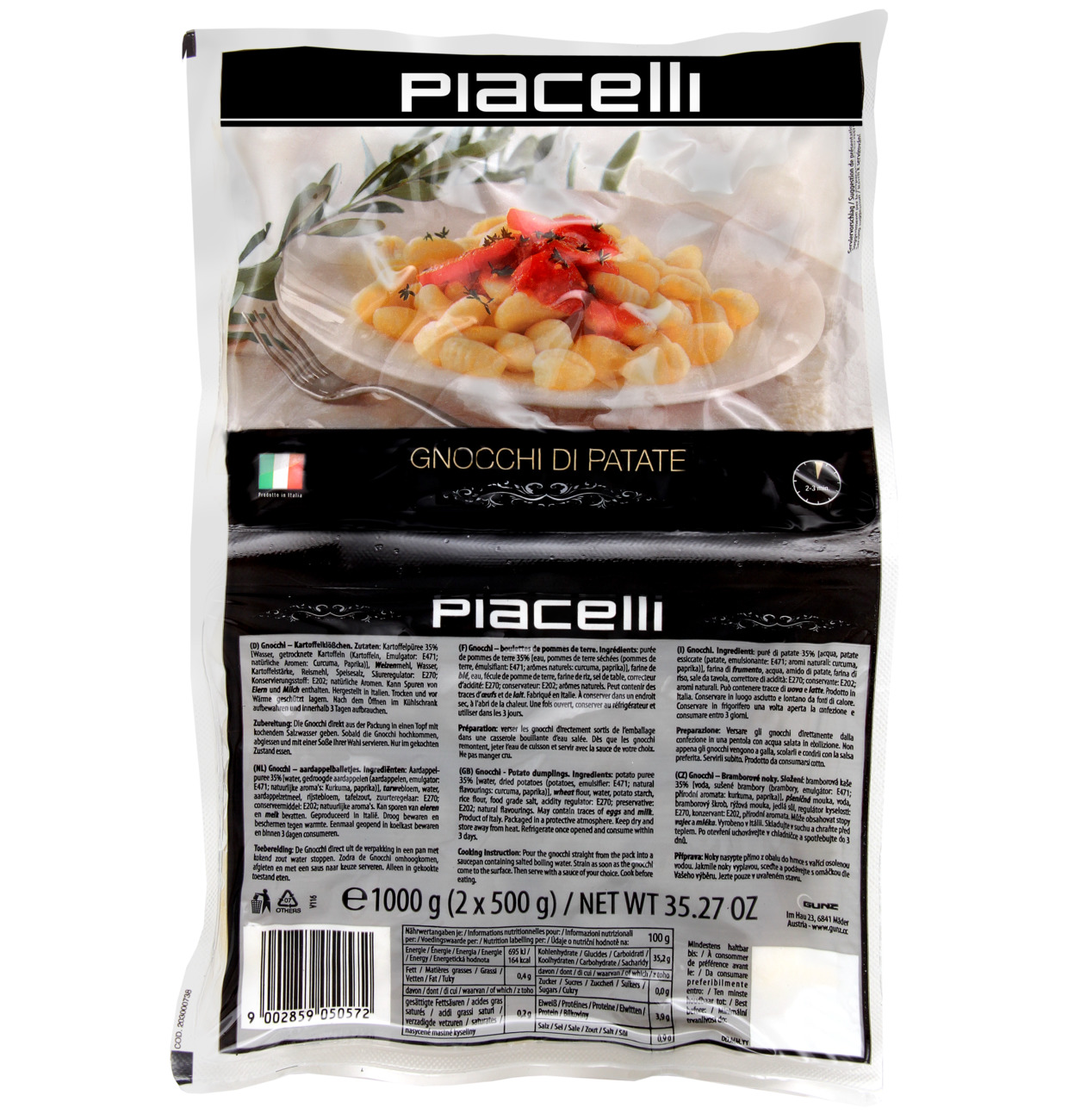 Piacelli Kartupeļu gnocchi (2x500g) | Multum