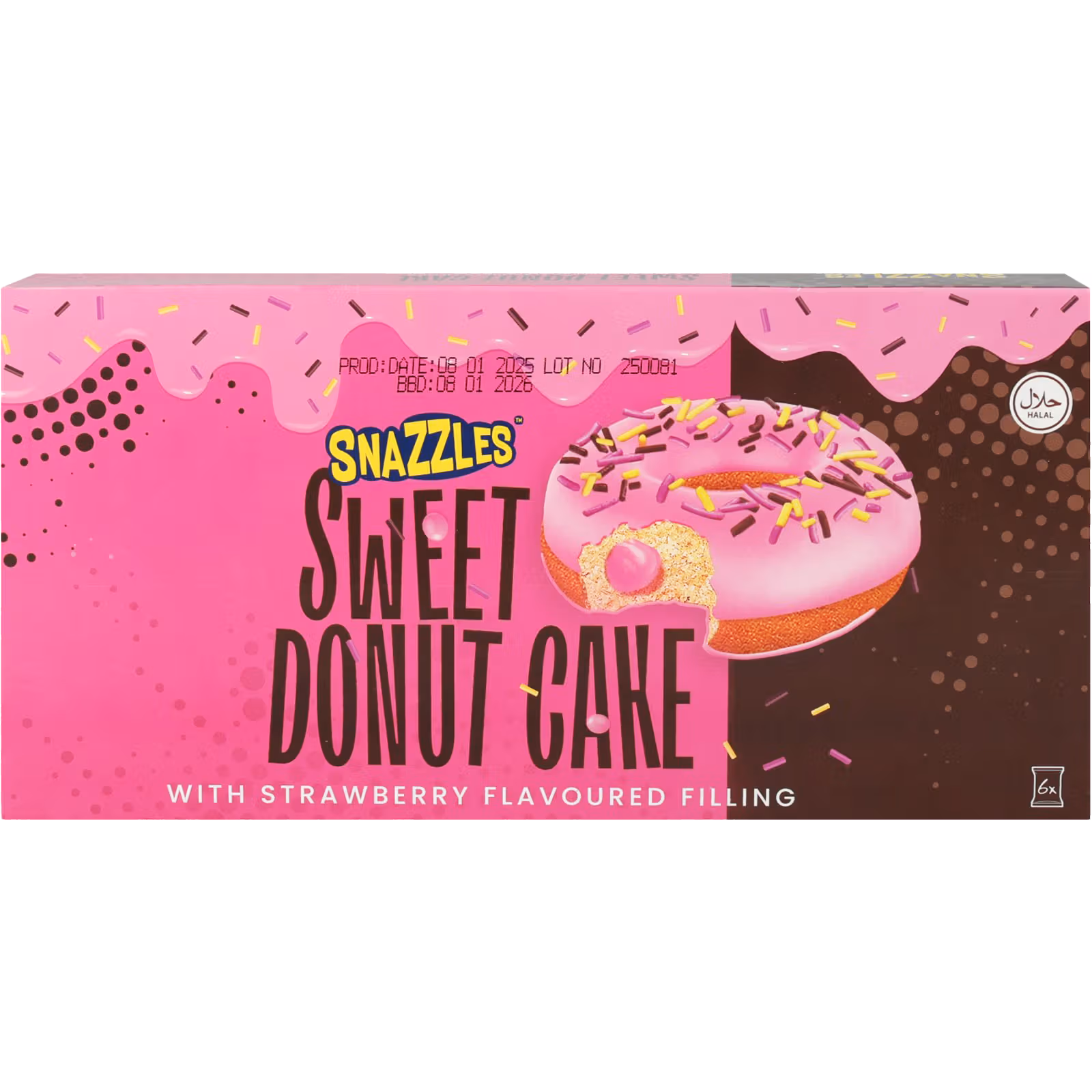 SNAZZLES SweetDonut Virtulis ar zemeņu pildījumu 240g | Multum