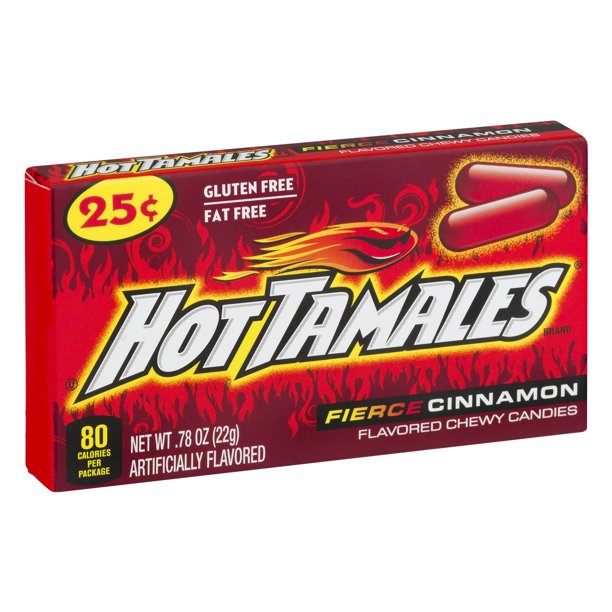 Hot Tamales košļājamās konfektes ar kanēli 22g | Multum