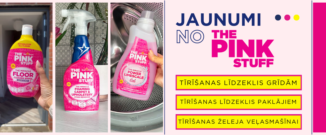 The Pink Stuff Latvija, sadzīves ķīmija, mājas tīrīšanas līdzekļi par labām cenām