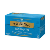 Twinings Lady Grey melnās tējas maisījums ar citrusaugļu garšu 25 paciņas | Multum