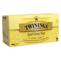 Twinings Earl Grey melnās tējas maisījums ar bergamota garšu 25 paciņas | Multum
