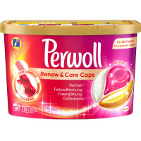 Perwoll 3in1 Color&Faser veļas mazgāšanas kapsulas 18x | Multum