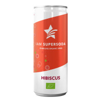 I AM SUPERSODA gazēts dabīgs bezalkoholisks dzēriens ar hibiska garšu 250ml | Multum