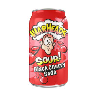 Warheads Sour Black Cherry gāzēts dzēriens ar ķiršu garšu 0.355ml | Multum