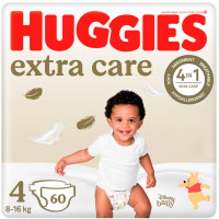 Huggies Extra Care autiņbiksītes mazuļiem #4 8-16kg, 60gb | Multum