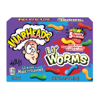 Warheads Lil Worms želejas konfektes 99g | Multum