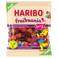 Haribo Fruitmania Berry želejas konfektes ar ogu garšu 175g | Multum