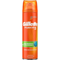 Gillette Fusion 5 Ultra Sensitive skūšanās želeja ar alveju jutīgai ādai 200ml | Multum