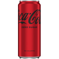 Coca Cola ZERO can bezalk. dzēriens 330ml | Multum