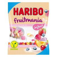 Haribo Fruitmania augļu želejas konfektes ar vājpiena jogurtu 175g | Multum