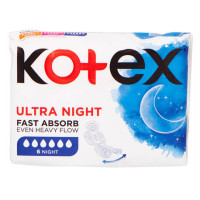 Kotex Ultra Night higiēniskās paketes 6gb | Multum