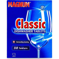 Magnum Classic trauku mazgāšanas tabletes trauku mašīnām 50gab | Multum