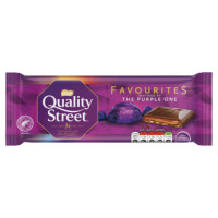 Quality Street Purely Purple piena šokolāde ar karameļu pildījumu un karameles gabaliņiem 84g | Multum
