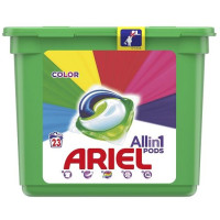 Ariel 3in1 veļas mazgāšanas kapsulas krāsainai veļai 23x | Multum