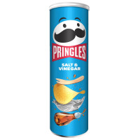 Pringles kartupeļu čipsi ar sāli un etiķa garšu 165g | Multum