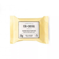 Fer A Cheval maigi aromatizētas ziepes ar medus un mandeļu smaržu 25g | Multum