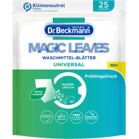 Dr. Beckmann Magic Leaves universālās veļas mazgāšanas līdzekļa lapiņas veļai 25gab | Multum