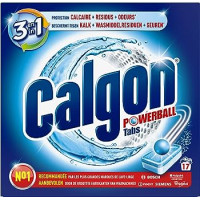 Calgon Powerball ūdens mīkstinātājs  - atkaļkotājs veļas mašīnām, tabletes 17gab | Multum