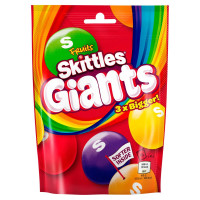 Skittles Giants košļājamās dražejas ar augļu garšam 141g | Multum
