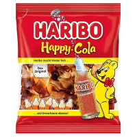 Haribo Happy Cola želejas konfektes ar kolas garšu 175g | Multum