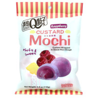 Q Brand biezpiena Mochi ar aveņu garšu 110g | Multum