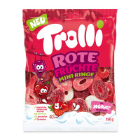 Trolli Rote Mini-Ringe želejas konfektes 150g | Multum