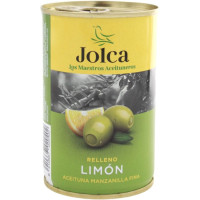 Jolca olīvas zaļas ar citronu, bez kauliņiem 130g | Multum