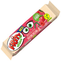 Fritt Vegan košļājamā konfekte ar zemeņu un aveņu garšu 56g | Multum