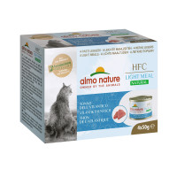 Almo Nature mazkaloriju konservu komplekts kaķiem (4 gab., katrs 50 g) ar Atlantijas tunci | Multum