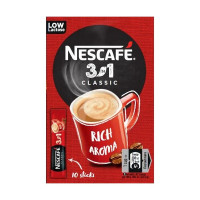 NESCAFE 3in1 Classic šķīstošās kafijas dzēriens 10x16.5g | Multum