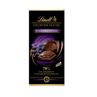 LINDT rūgtā šokolāde ar melleņu lavandas pildījumu 150g | Multum