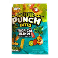 SOUR PUNCH Tropical Blends bites košļājamās konfektes 105g | Multum