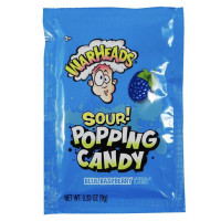 WARHEADS Sour Blue Raspberry sprāgstošās konfektes 9g | Multum