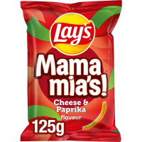 LAY'S Mamma Mia's Cheese and Paprika uzkodas 125g | Multum
