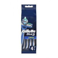 GILLETTE Blue 3 Simple vienreizlietojami skuvekļi 4gab | Multum