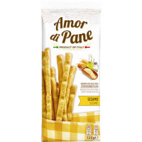 AMORE DI PANE Grissini maizes stienīši Sesamo 125g | Multum